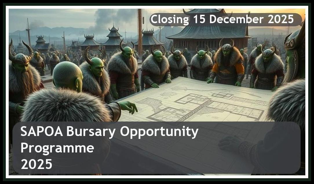 **SAPOA Bursary 2026 – Closing Date: 15 December 2025 – Apply Now!**