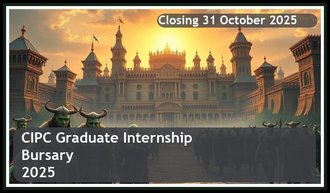 CIPC Graduate Internship Bursary 2026 – Closing Date: 31 October 2025 – Apply Now!
