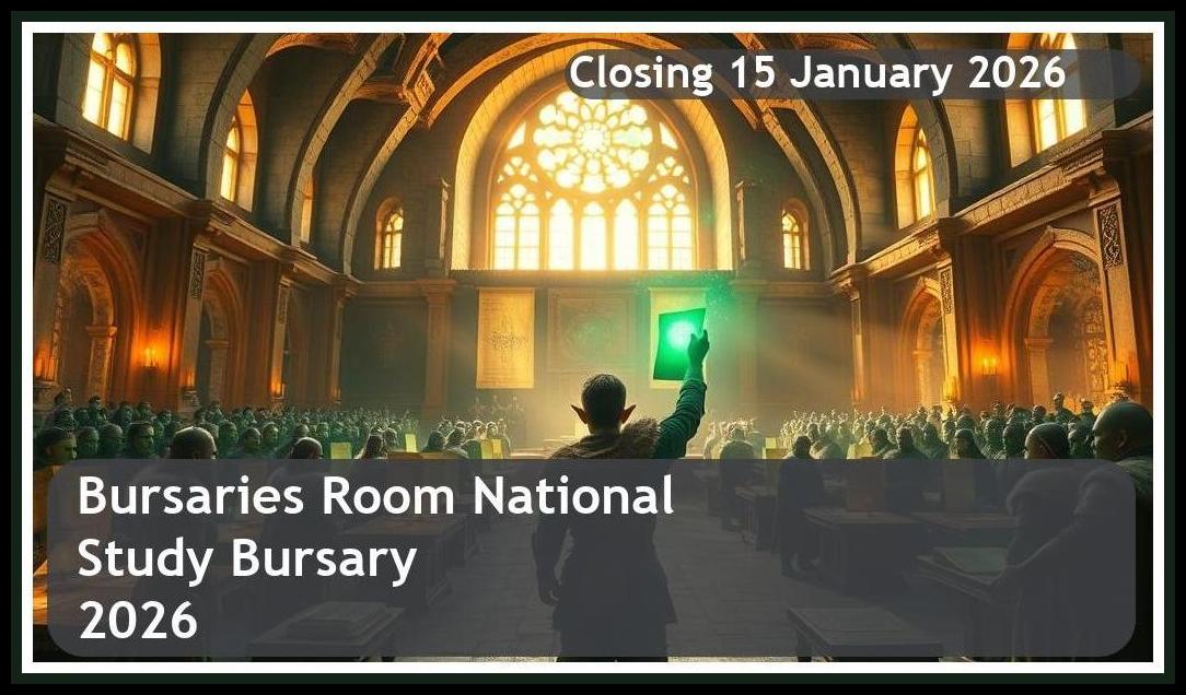 Bursaries Room National Study Bursary 2026 – Closing Date: 15 January 2026 – Apply Now!