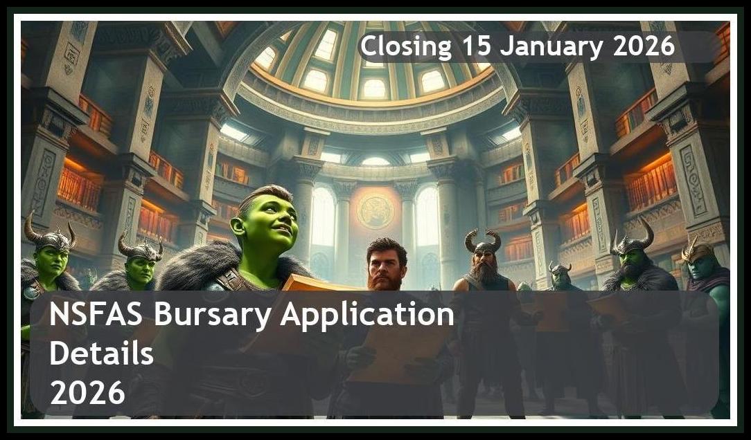 **NSFAS Bursary Application 2026 – Closing Date: 15 January 2026 Apply Now**