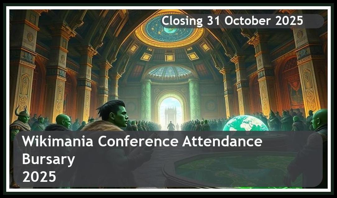 **Wikimania Bursary 2026 – Closing Date: 31 October 2025 – Apply Now!**