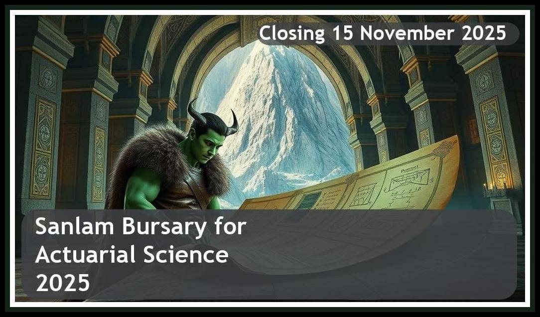 Sanlam Bursary 2026 for Actuarial Science – Closing Date: 15 November 2025, Apply Now!