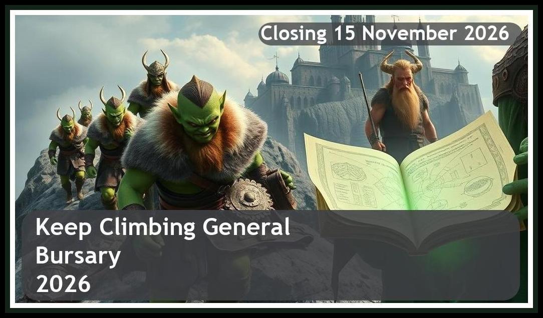 Keep Climbing General Bursary 2026 – Closing Date: 15 November 2026 Apply Now!
