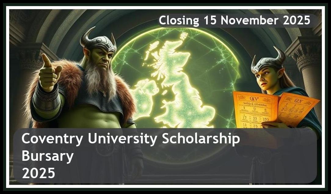 Coventry University Scholarship Bursary 2026 – Closing Date: 15 November 2025 Apply Now!