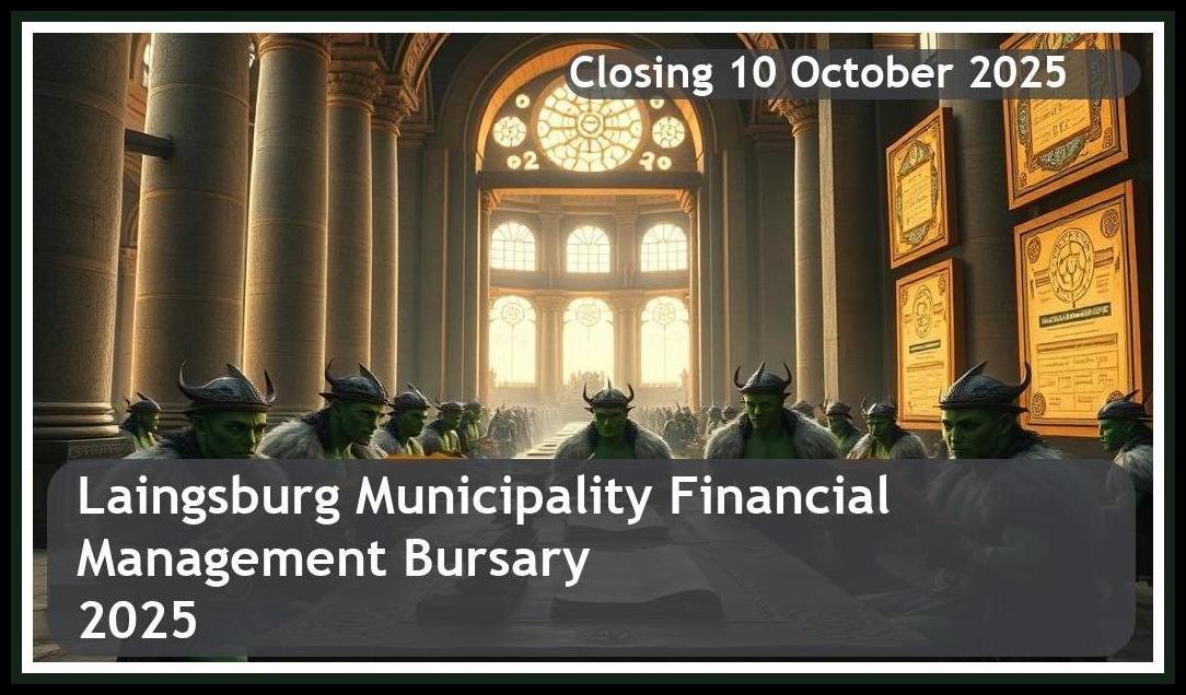 Laingsburg Municipality Financial Management Bursary 2025 – Closing Date: 10 October 2025 – Apply Now