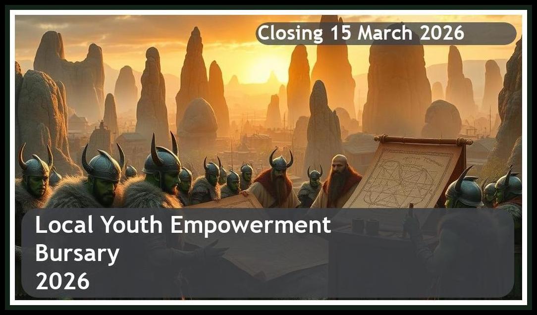 Local Youth Empowerment Bursary 2026 – Closing Date: 15 March 2026 Apply Now!