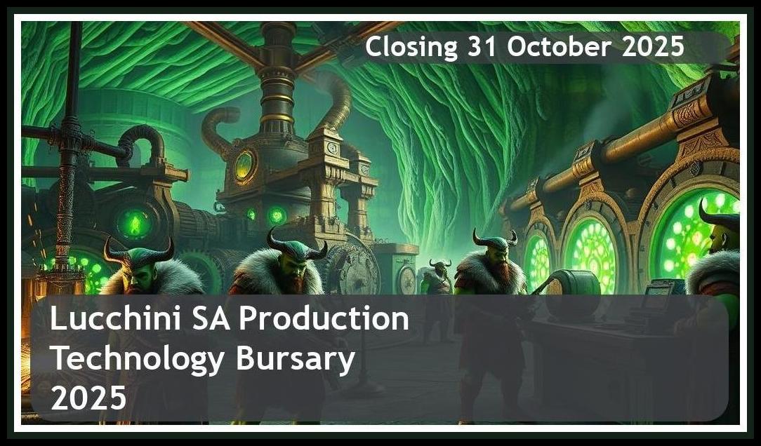 Lucchini SA Production Technology Bursary 2026 – Closing Date: 31 October 2025 Apply Now