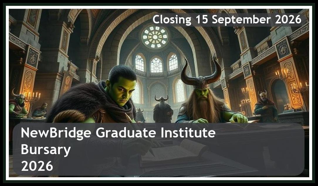 NewBridge Graduate Institute Bursary 2026 – Closing Date: 15 September 2026 – Apply Now!