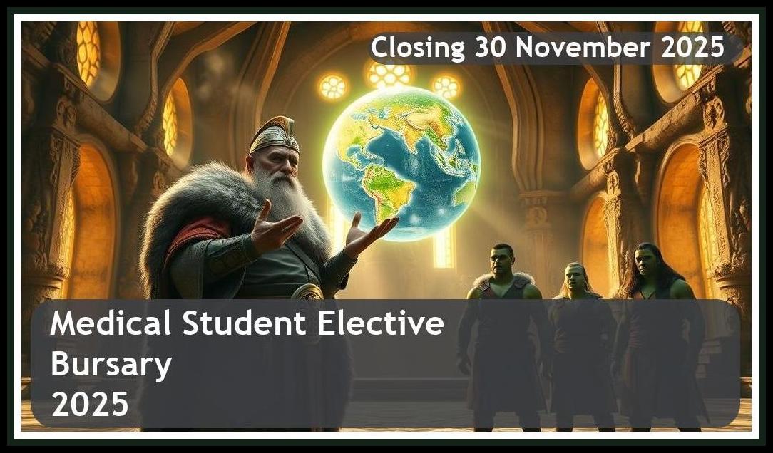 Medical Student Elective Bursary 2026 – Closing Date: 30 November 2025 Apply Now!