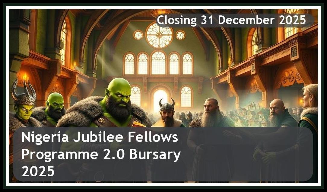 **Nigeria Jubilee Fellows Programme 2.0 Bursary 2025 – Closing Date: 31 December 2025 Apply Now**