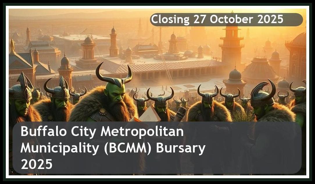 Buffalo City Metropolitan Municipality (BCMM) Bursary 2025 – Closing Date: 27 October 2025 Apply Now