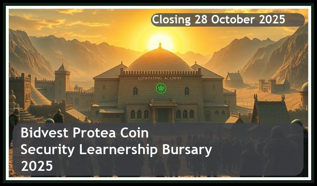 **Bidvest Protea Coin Security Learnership 2025 Bursary – Closing Date: 28 October 2025 – Apply Now**