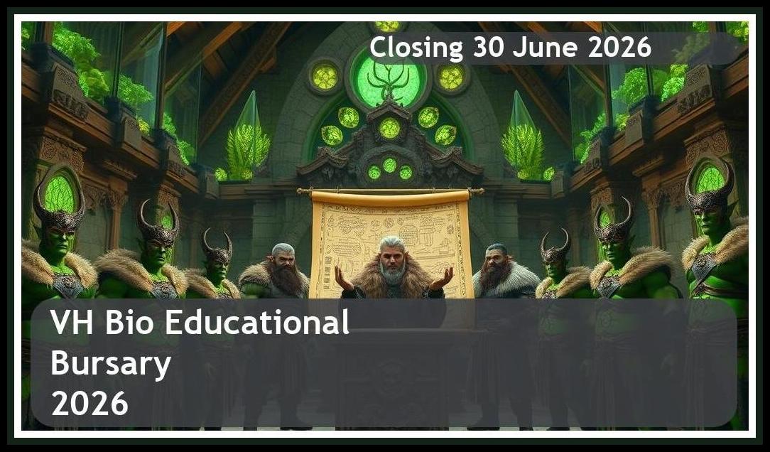 VH Bio Educational Bursary 2026 – Closing Date: 30 June 2026 – Apply Now!