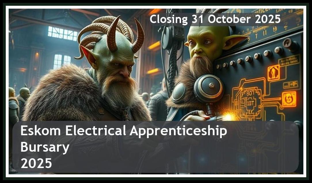 Eskom Electrical Apprenticeship Bursary 2025 – Closing Date: 31 October 2025 – Apply Now!
