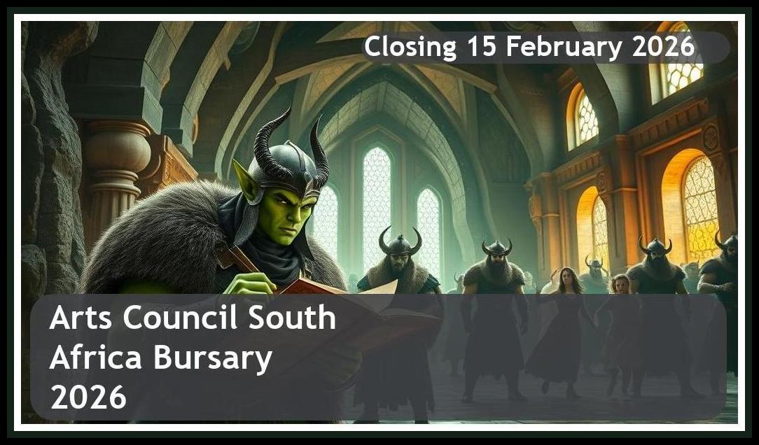 Arts Council South Africa Bursary 2026 – Closing Date: 15 February 2026 – Apply Now!