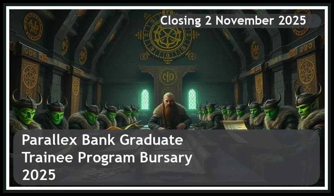 Parallex Bank Graduate Trainee Program Bursary 2025 – Closing Date: 2 November 2025 Get Funded!