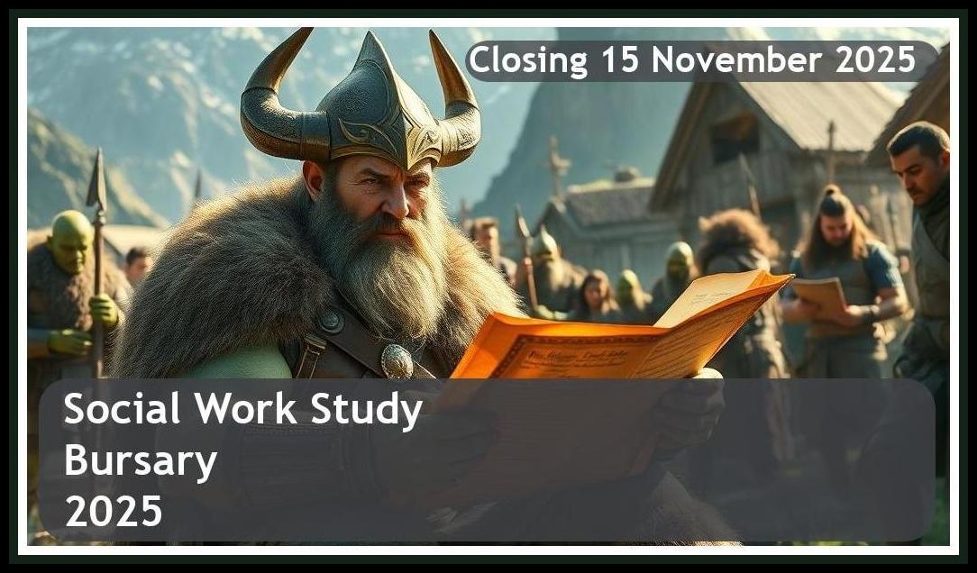 Social Work Bursary 2026 – Closing Date: 15 November 2025 Apply Now