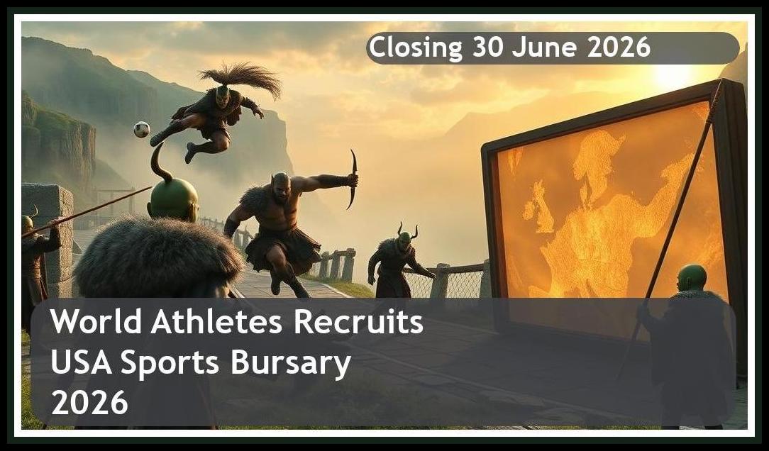 World Athletes Recruits USA Sports Bursary 2026 – Closing Date: 30 June 2026 – Apply Now!