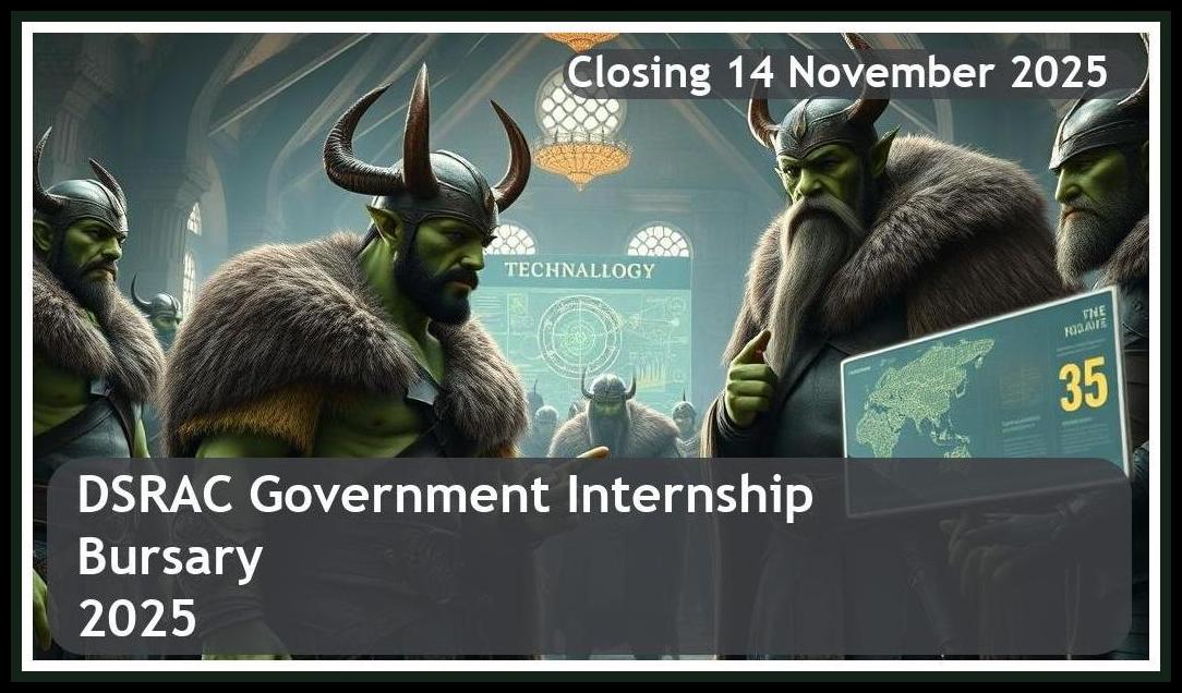 DSRAC Internship Bursary 2025 – Closing Date: 14 November 2025 – Apply Now!