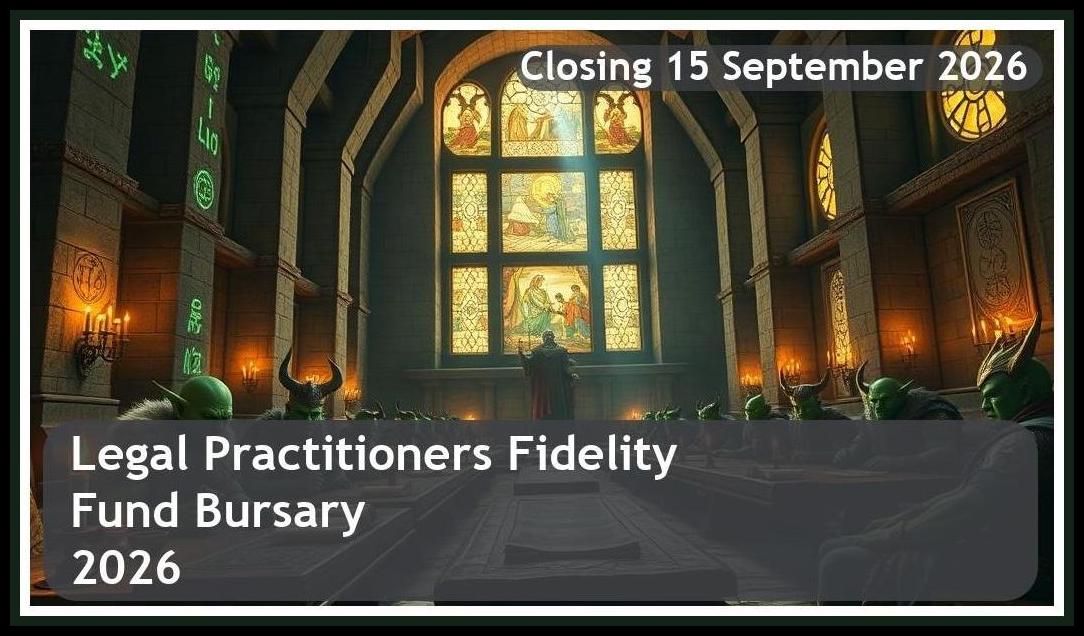 Legal Practitioners Fidelity Fund Bursary 2026 – Closing Date: 15 September 2026 Apply Now