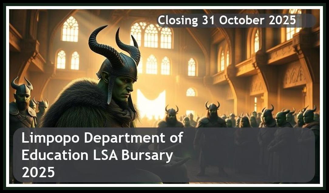 Limpopo Department of Education LSA Bursary 2025 – Closing Date: 31 October 2025 Apply Now