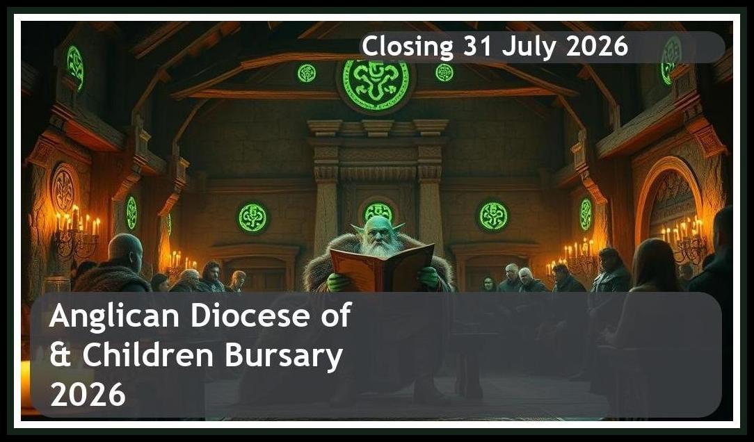 Anglican Diocese of Toronto Family & Children Bursary 2026 – Closing Date: 31 July 2026 Apply Now!