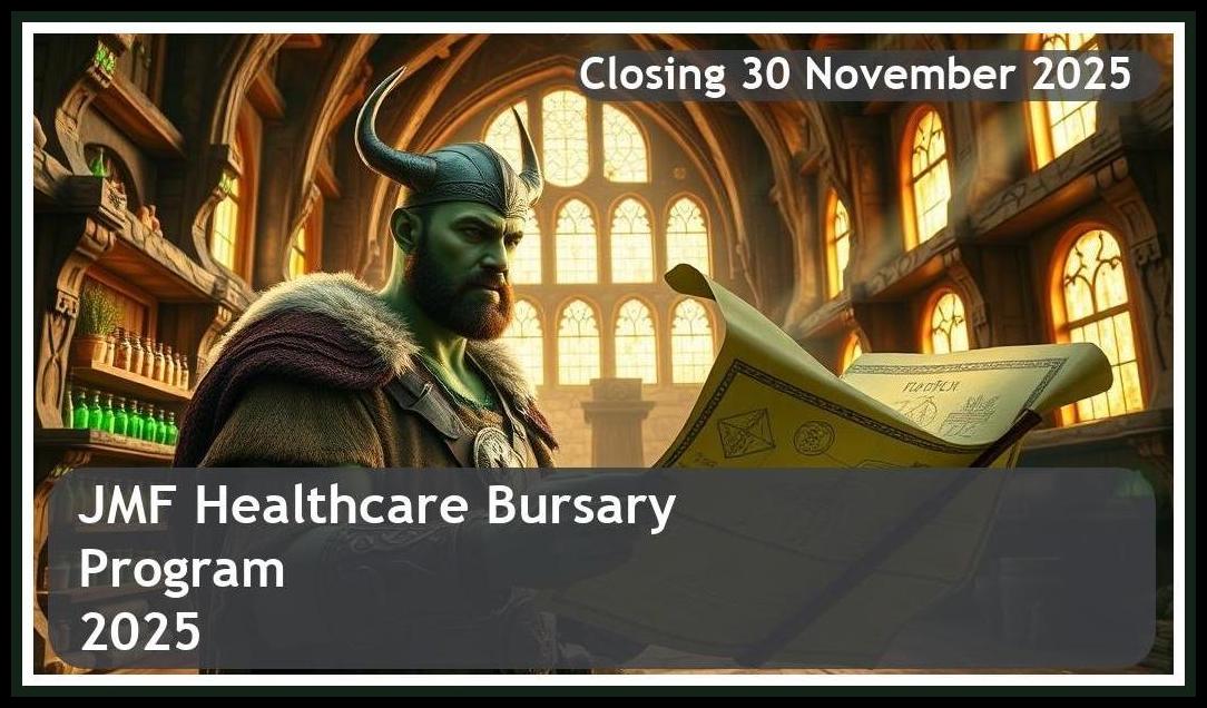 JMF Healthcare Bursary 2025 – Closing Date: 30 November 2025 – Apply Now!