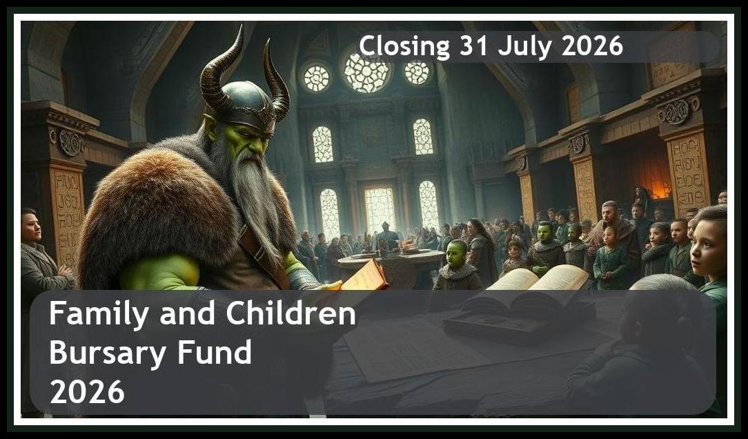 Family and Children Bursary Fund 2026 – Closing Date: 31 July 2026 – Get Funded!