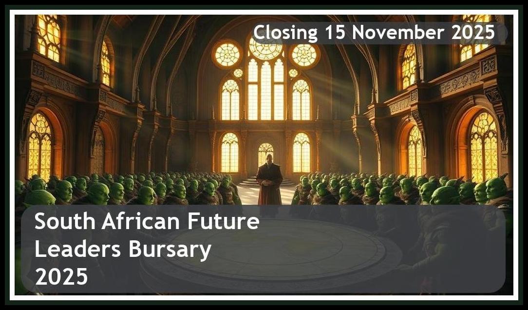 South African Future Leaders Bursary 2026 – Closing Date: 15 November 2025 Apply Now!