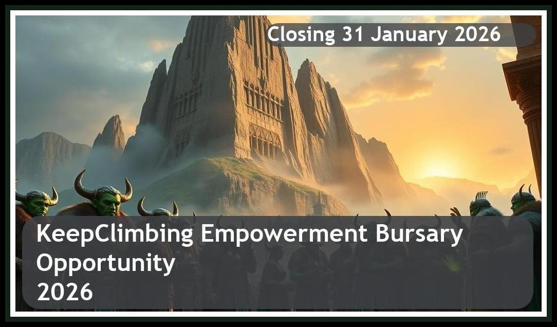 KeepClimbing Empowerment Bursary 2026 – Closing Date: 31 January 2026 Apply Now!