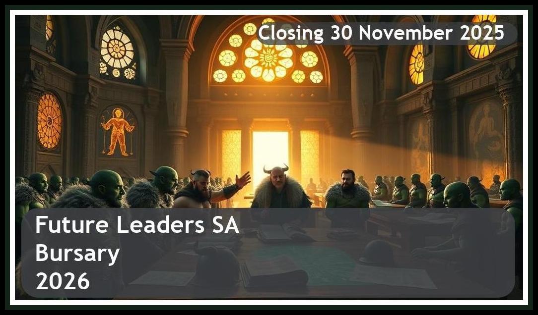 Future Leaders SA Bursary 2026 – Closing Date: 30 November 2025 Apply Now