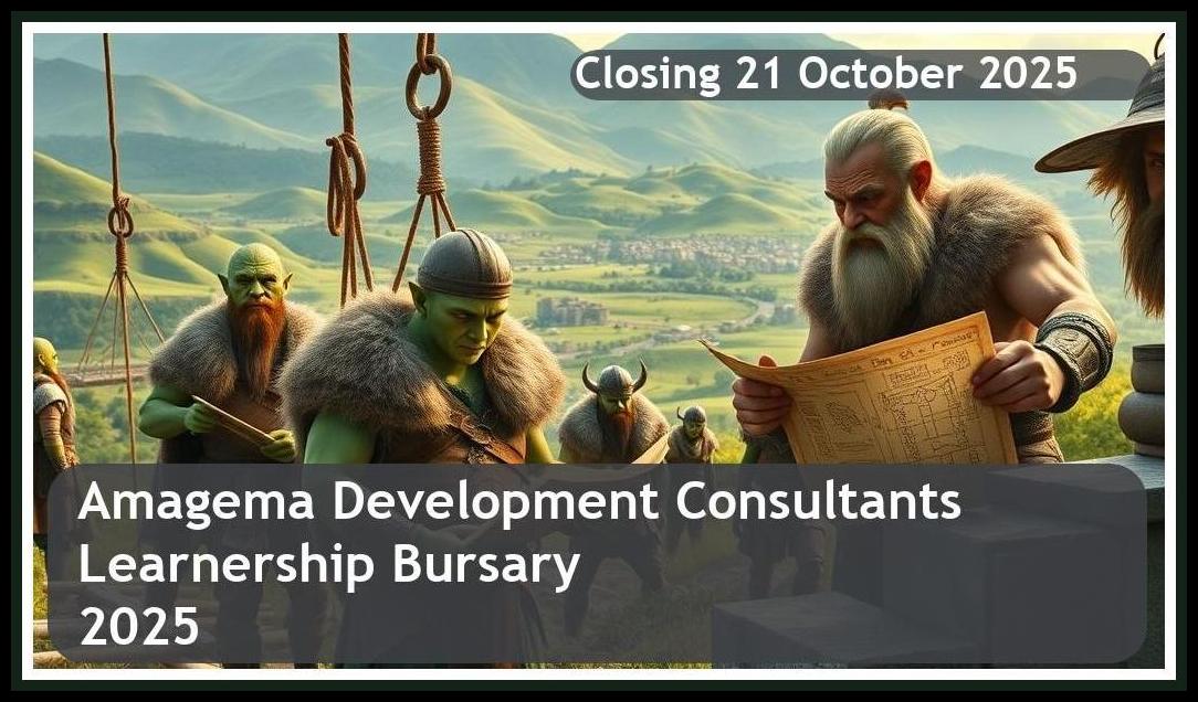 Amagema Development Consultants Learnership Bursary 2025 – Closing Date: 21 October 2025 Apply Now!