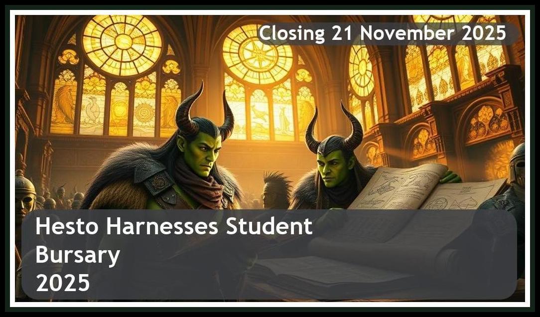 Hesto Harnesses Bursary 2025 – Closing Date: 21 November 2025 – Apply Now!