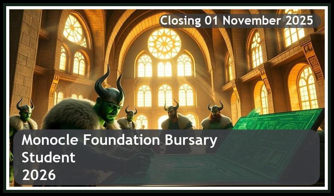 Monocle Foundation Bursary 2026 – Closing Date: 01 November 2025 Get Funded