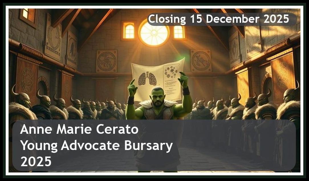 Anne Marie Cerato Young Advocate Bursary 2025 – Closing Date: 15 December 2025 Apply Now!