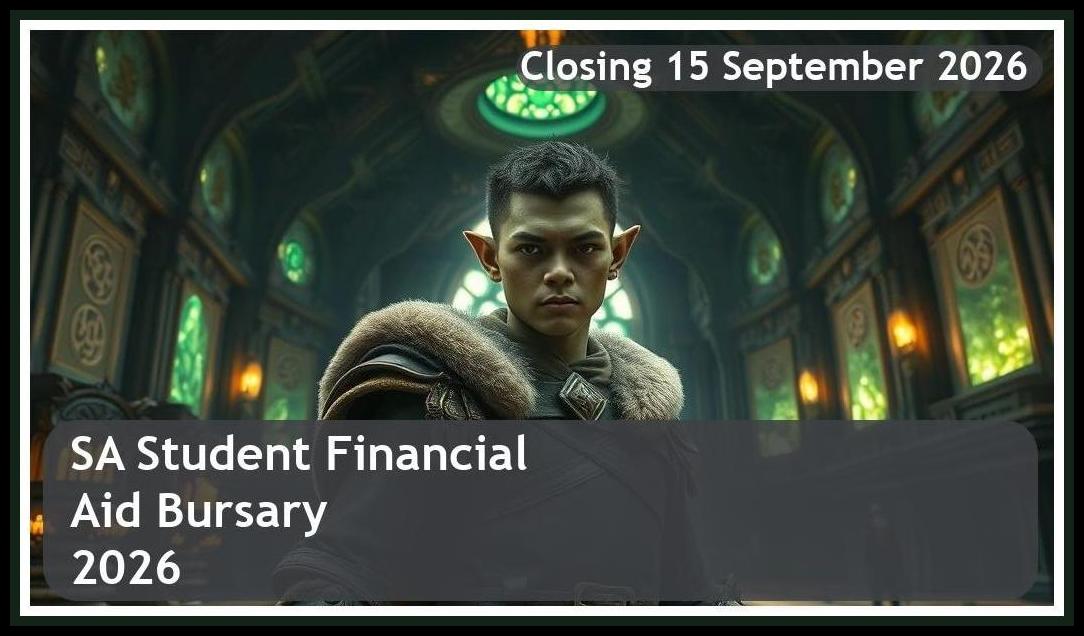 SA Student Financial Aid Bursary 2026 – Closing Date: 15 September 2026 – Get Funded!