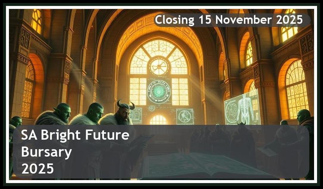 SA Bright Future Bursary 2025 – Closing Date: 15 November 2025 Apply Now!