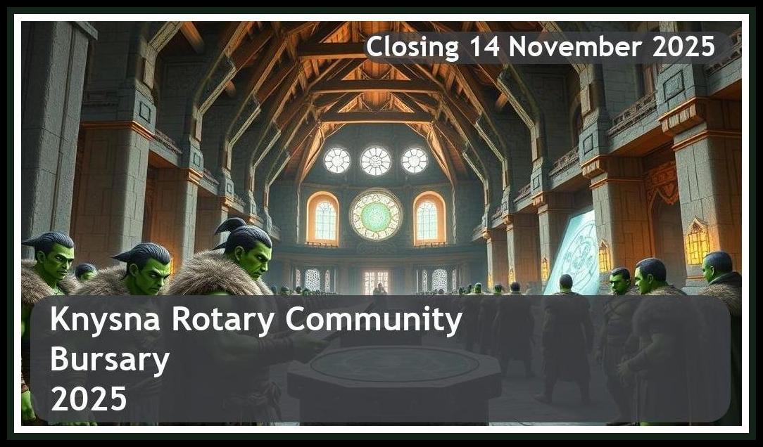 Knysna Rotary Bursary 2026 – Closing Date: 14 November 2025, Apply Now!