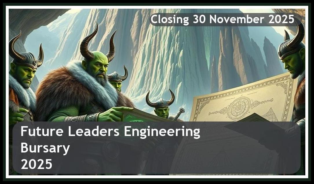 **Future Leaders Engineering Bursary 2026 – Closing Date: 30 November 2025 Apply Now**