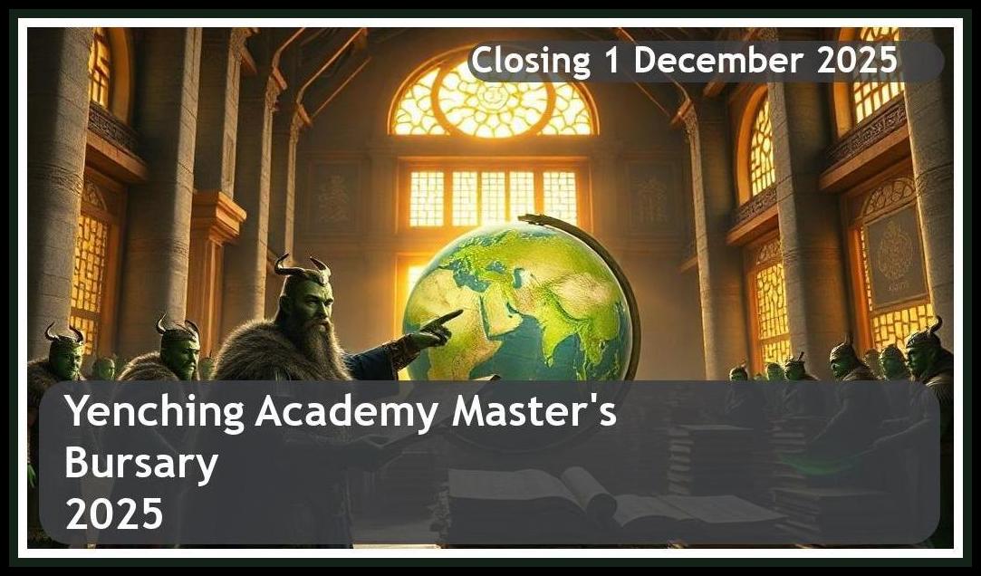 Yenching Academy Master’s Bursary 2026 – Closing Date: 1 December 2025, Apply Now!
