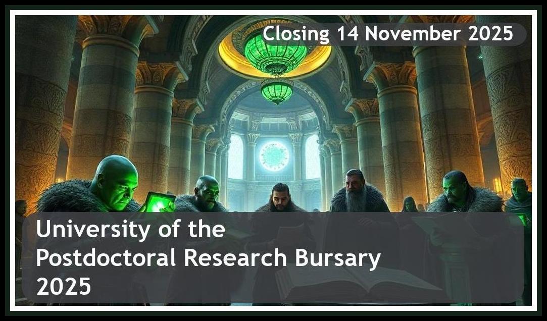 **University of the Free State (UFS) Postdoctoral Research Bursary 2026 – Closing Date: 14 November 2025 – Apply Now!**