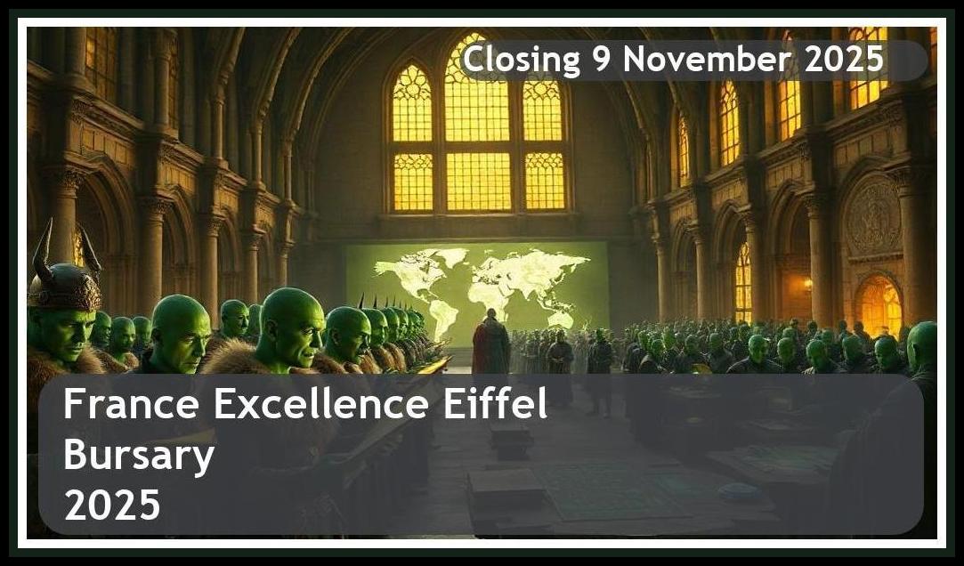 France Excellence Eiffel Bursary 2026 – Closing Date: 9 November 2025. Apply Now!
