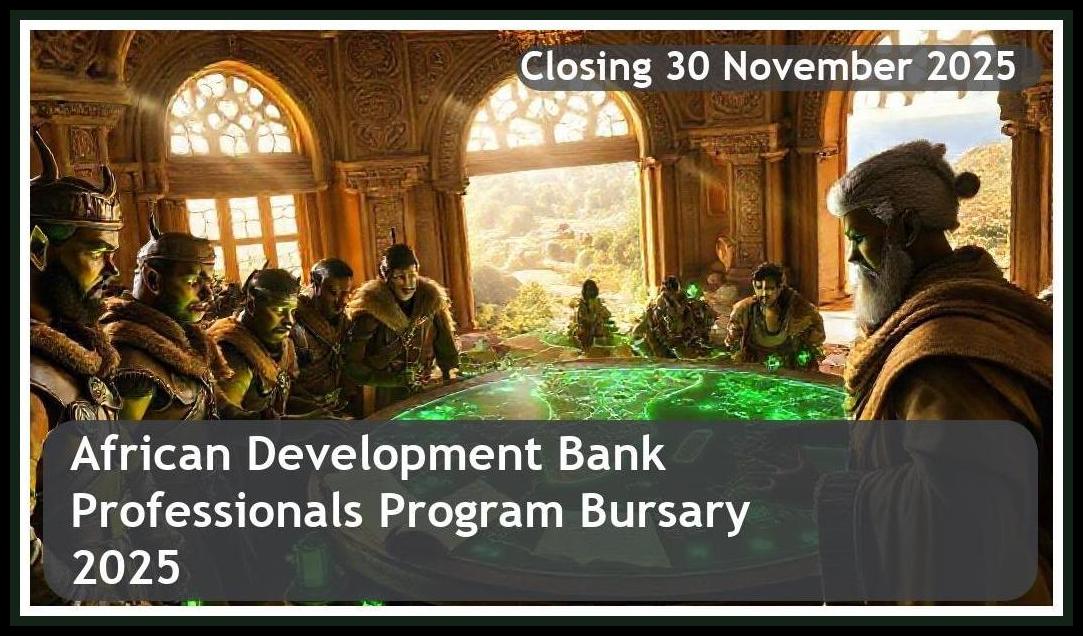 African Development Bank Young Professionals Program 2025 Bursary – Closing Date: 30 November 2025 – Apply Now!