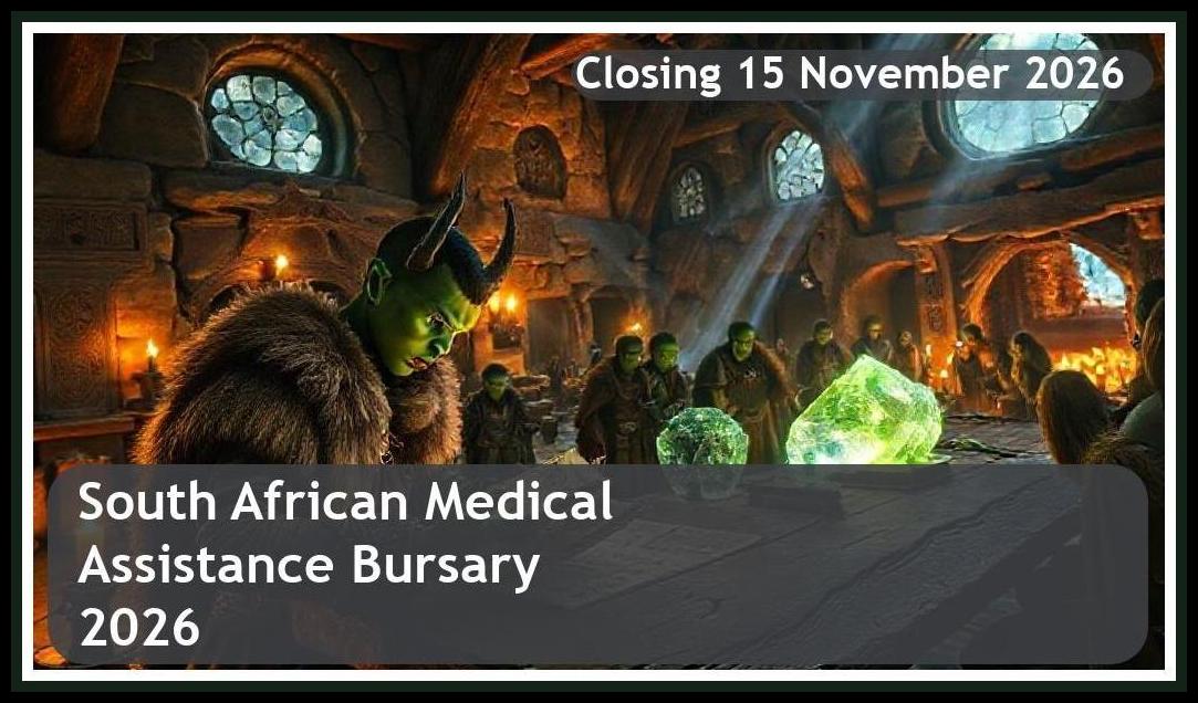 South African Medical Assistance Bursary 2026 – Closing Date: 15 November 2026 Apply Now