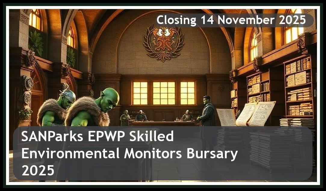 SANParks EPWP Skilled Environmental Monitors Bursary 2025 – Closing Date: 14 November 2025 Apply!
