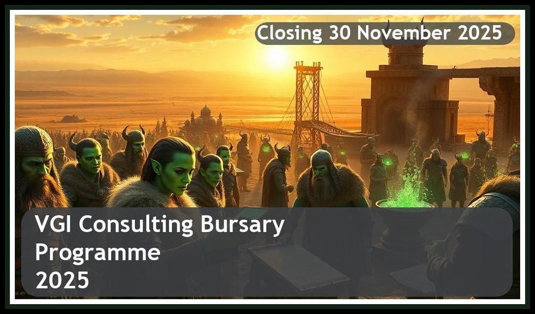 VGI Consulting Bursaries 2026 – Closing Date: 30 November 2025 – Apply Now!