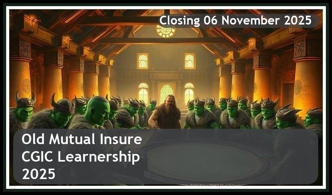 Old Mutual Insure: CGIC Learnership 2025 – Closing Date: 06 November 2025 Apply Now