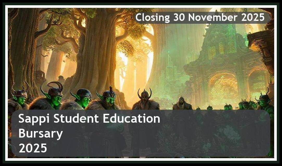 Sappi Bursary 2026 – Closing Date: 30 November 2025 – Apply Now!