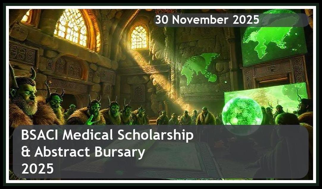 BSACI Medical Scholarship & Abstract Bursary 2025 – Closing Date: 30 November 2025 Apply Now!