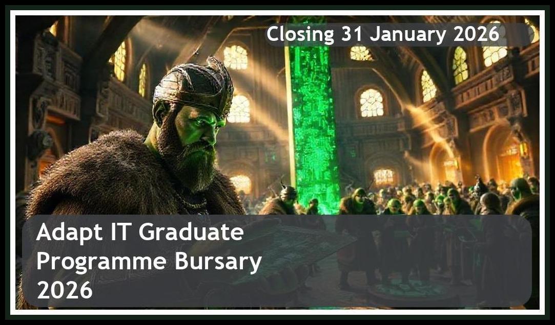Adapt IT Graduate Programme Bursary 2026 – Closing Date: 31 January 2026 Apply Now